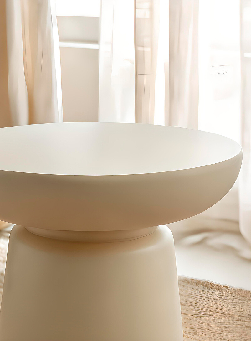 Simons Maison Black Bowl-shaped round side table