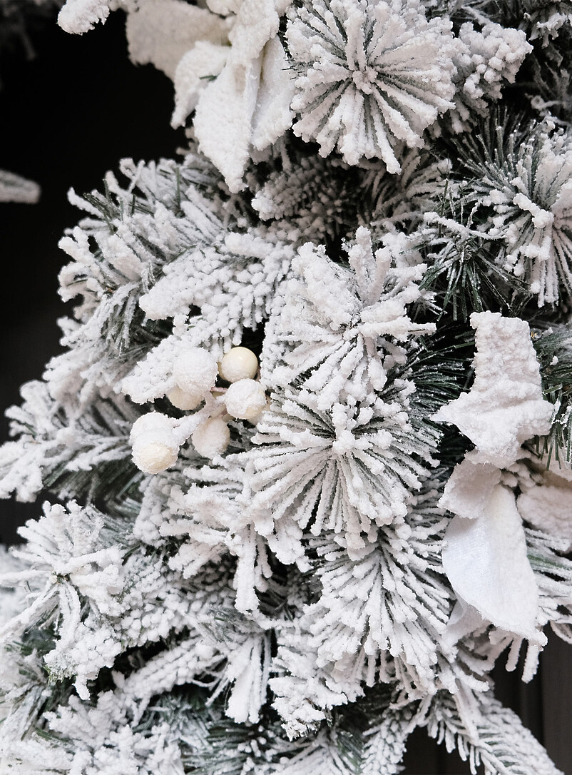 Couronne De Noël Artificielle 45 Cm - Style Scandinave Avec Neige - Moulage Par Injection, Durable - Pour Porte Ou Table