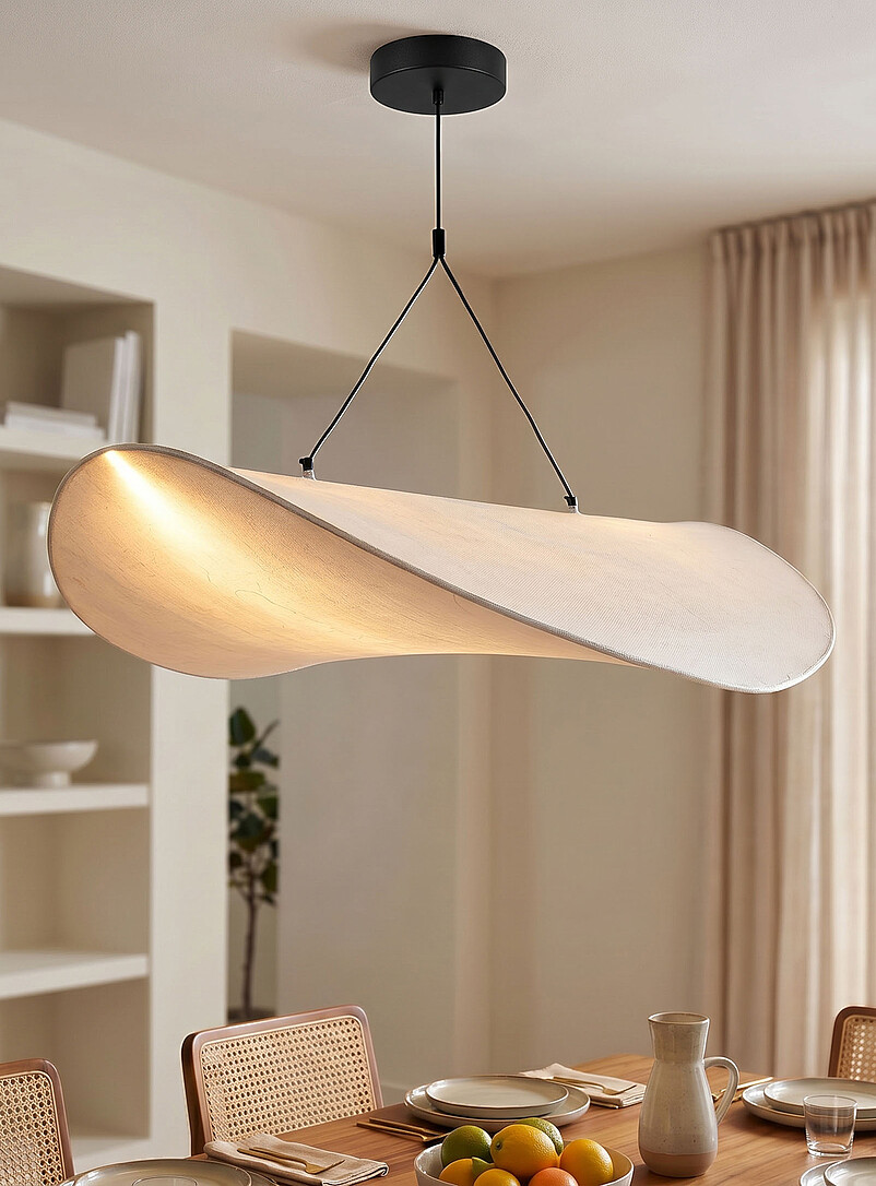 Simons Maison: Le luminaire abat-jour soie Bianca Blanc