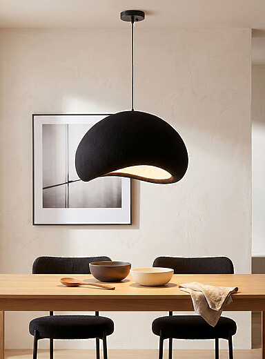 Simons Maison: Le luminaire abat-jour textur&eacute; Ellara Blanc