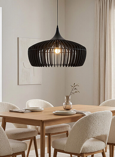 Le luminaire abat-jour bois Selene