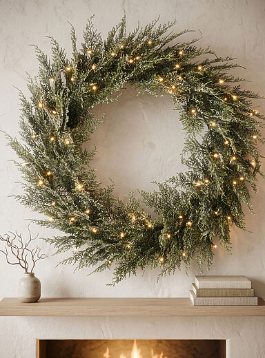 Artificial fir branches light-up Christmas wreath 81.5 cm in diameter <b>Christmas Collection</b>