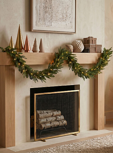 La guirlande de No&euml;l illumin&eacute;e sapinage artificiel 183 cm de longueur <b>Collection de No&euml;l</b>
