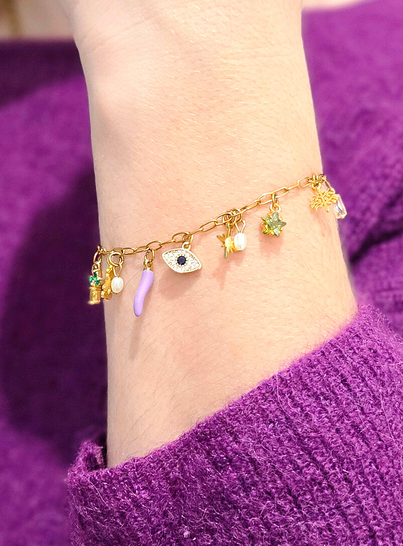 Bracelet Femme Avec écrin LED Lumineux - Acier Inoxydable Et Zircon Cubique - Coffret Cadeau élégant Avec Sac
