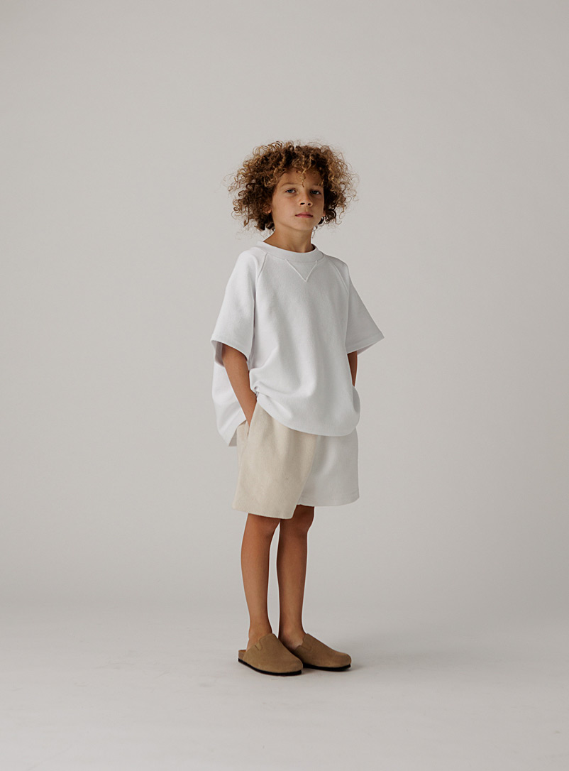 Suns of the surf Ivory White Two-tone short Kids