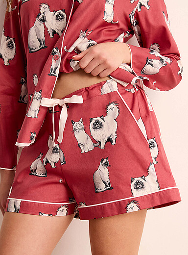 Feline love pyjama short