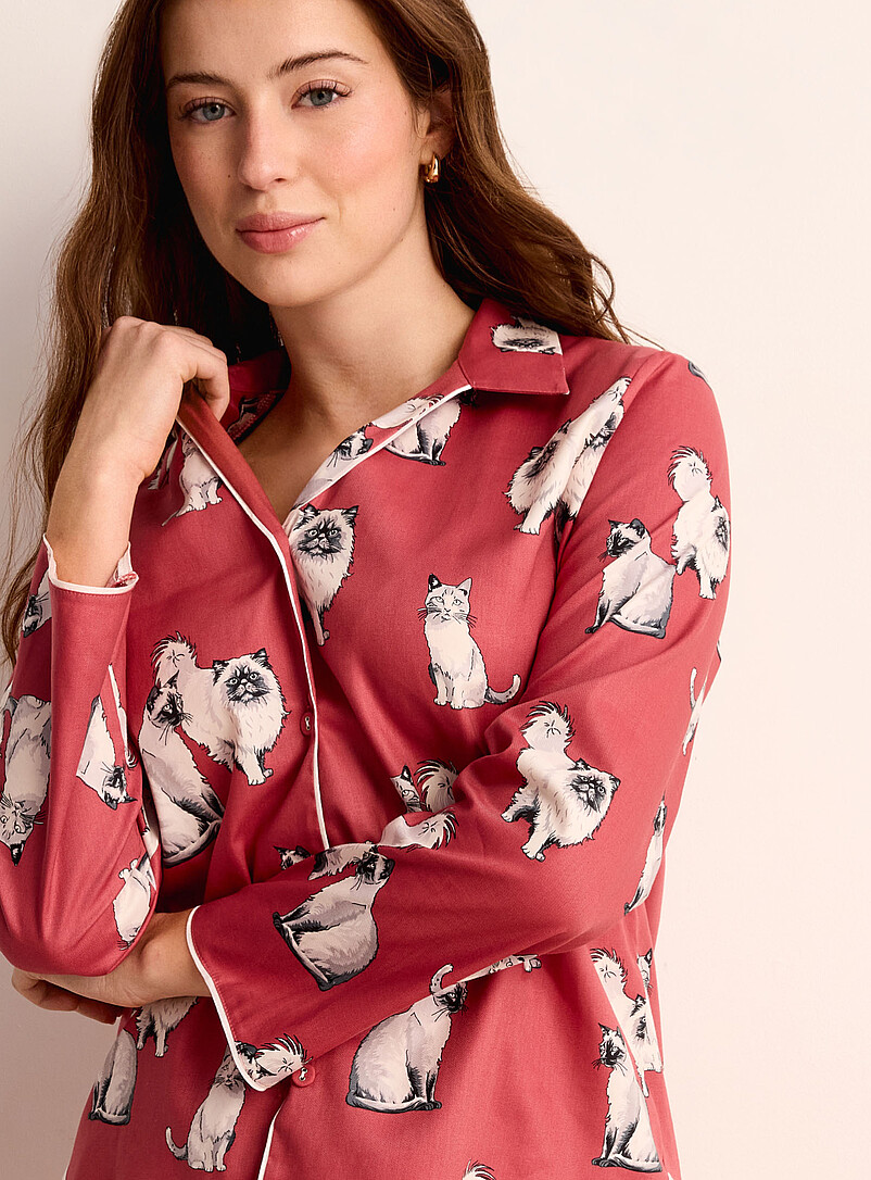 Feline love piped shirt product image 2