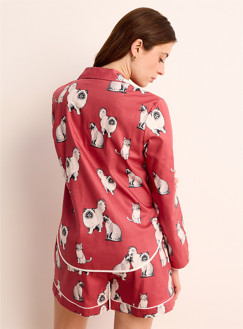 Feline love piped shirt product image 3