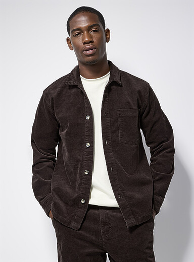 Corduroy overshirt - Chocolate Torte