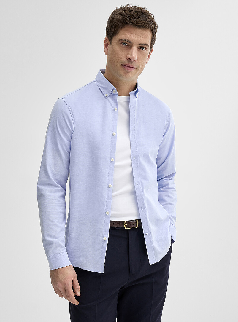 Solid Oxford shirt Relaxed fit | Lindbergh | Shop Men's Solid