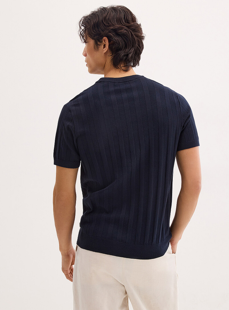 Lindbergh: Le chandail tricot c&ocirc;tes mixtes Brun clair pour homme