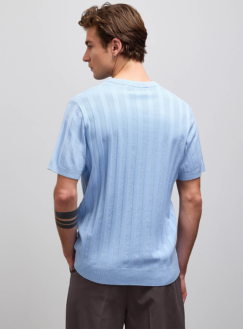 Lindbergh: Le chandail tricot c&ocirc;tes mixtes Brun clair pour homme