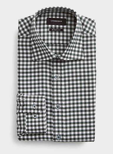 La chemise technique vichy <b>Coupe moderne</b>
