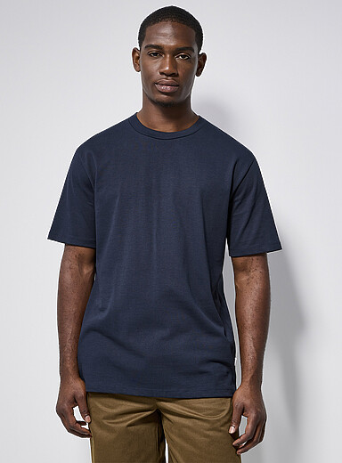 Thick jersey loose T-shirt | Lindbergh | Shop Men's Short Sleeve