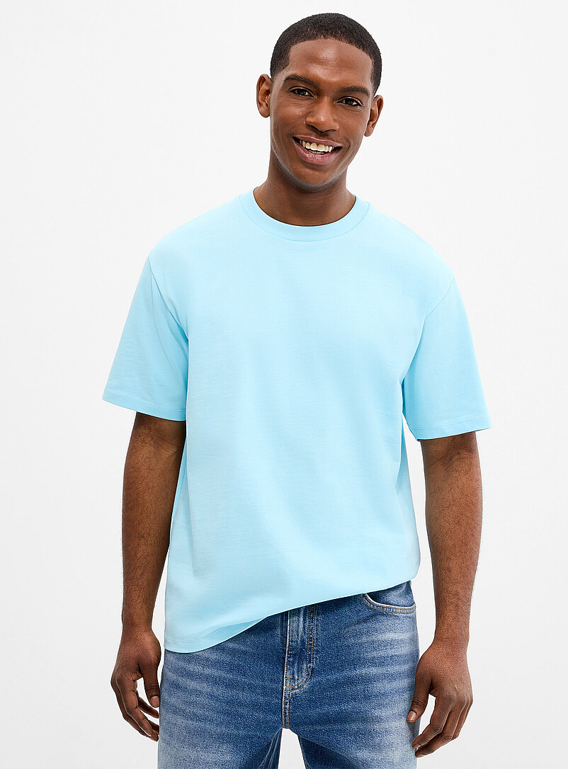 Lindbergh: Le t-shirt ample jersey dense Blanc pour homme