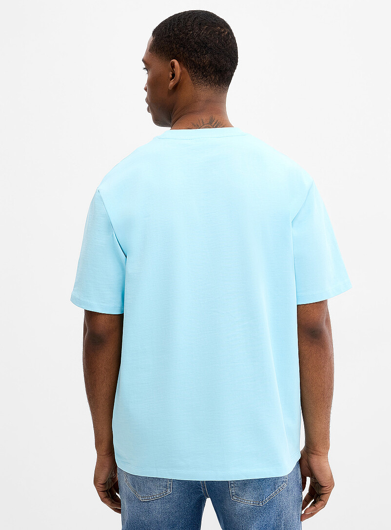 Lindbergh White Thick jersey loose T-shirt for men