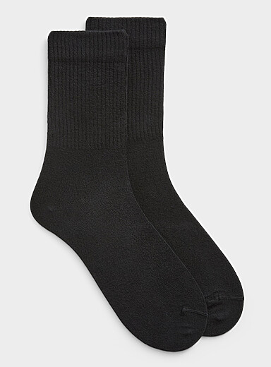 Ribbed bamboo dress socks