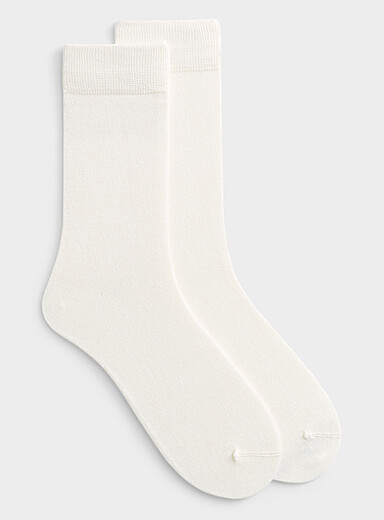 La chaussette habill&eacute;e viscose de bambou unie