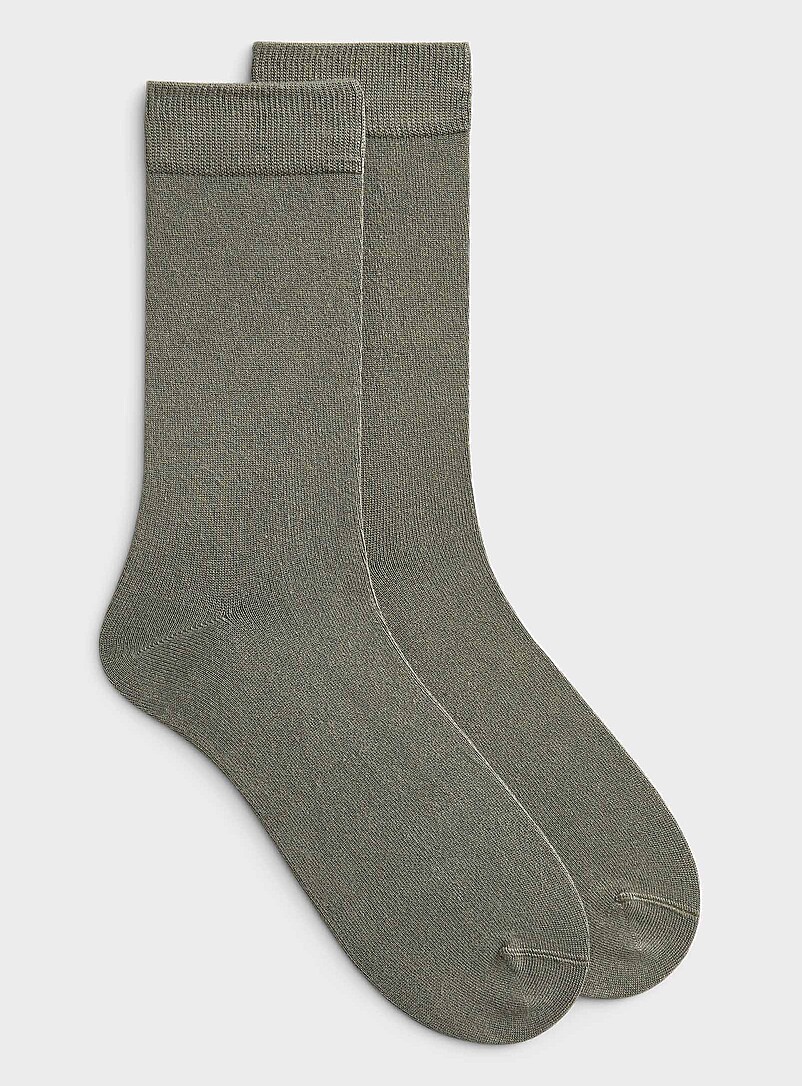 Lindbergh Navy/Midnight Blue Solid bamboo viscose dress socks for men