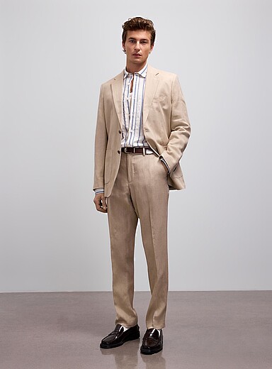 Pure linen suit <b>Semi-slim fit</b>