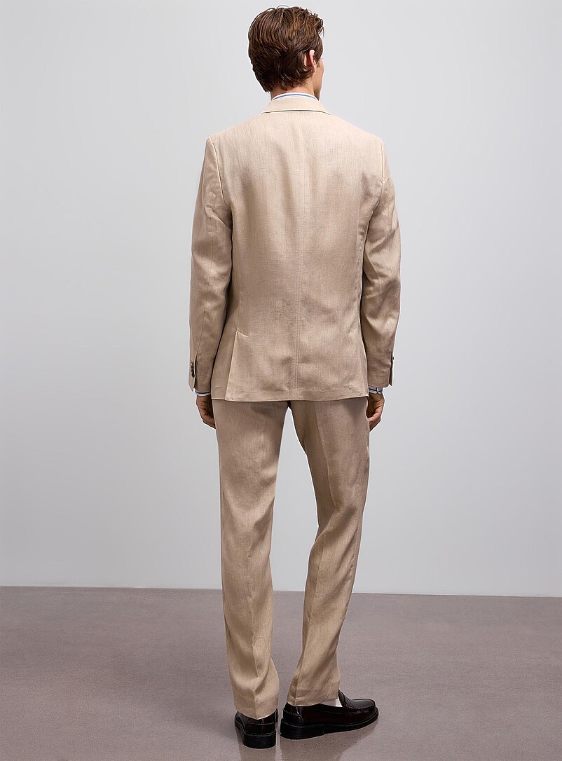 Lindbergh Sand Pure linen suit <b>Semi-slim fit</b> for men