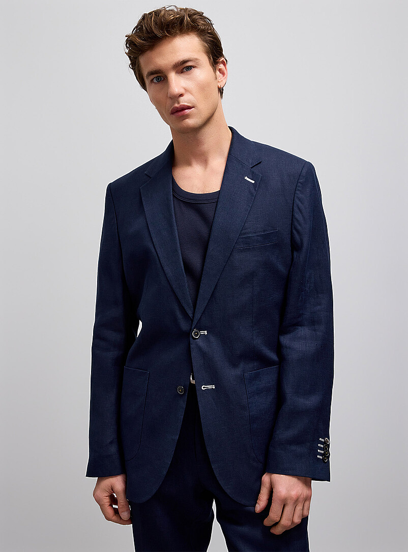 Lindbergh Sand Pure linen suit <b>Semi-slim fit</b> for men