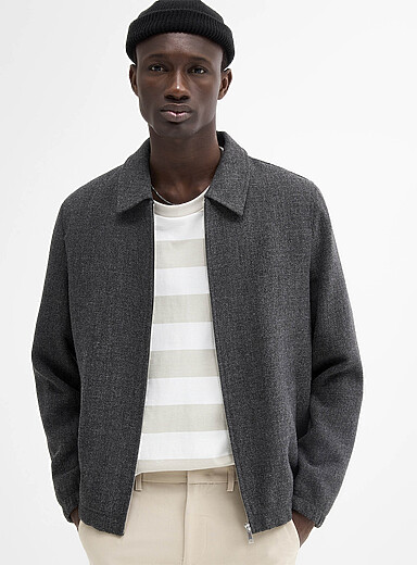 Tweed-like knit jacket | Lindbergh | Shop Men's Jackets & Vests