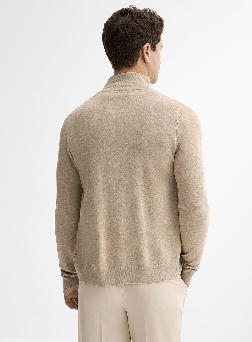 Ultra-soft zipped cardigan | Lindbergh | Shop Men's Shawl Collar