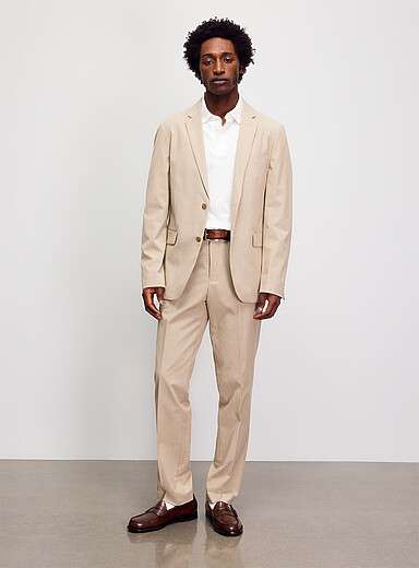 Micro-houndstooth suit <b>Relaxed fit</b>