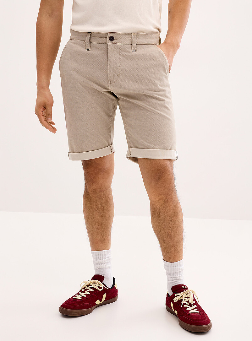 Lindbergh Sand Mini-pattern chino Bermudas for men