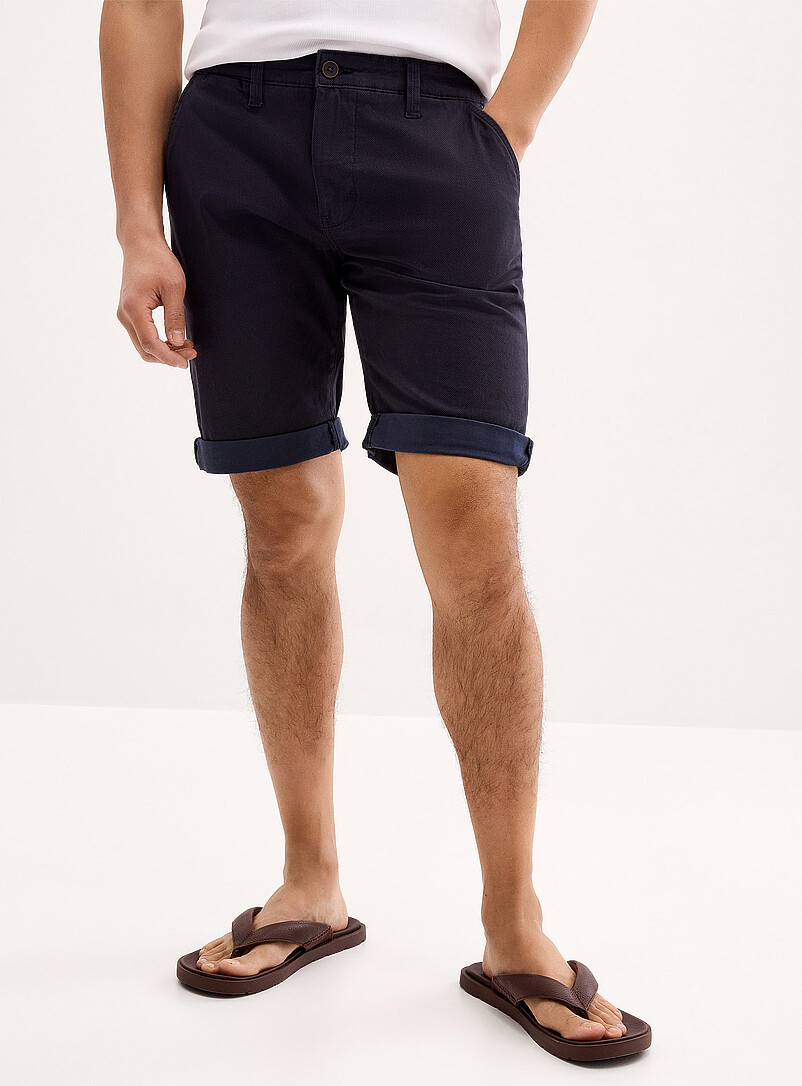 Lindbergh Sand Mini-pattern chino Bermudas for men