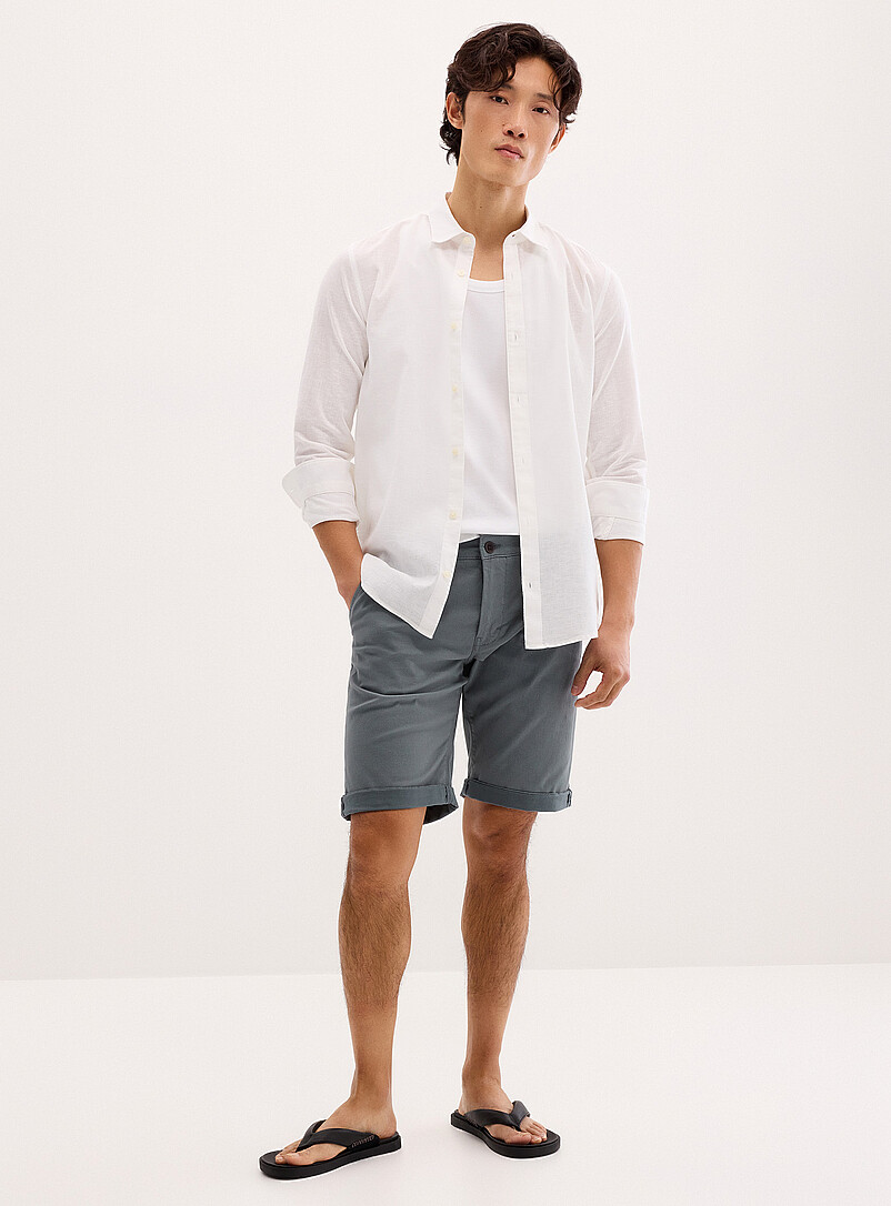 Lindbergh Sand Mini-pattern chino Bermudas for men