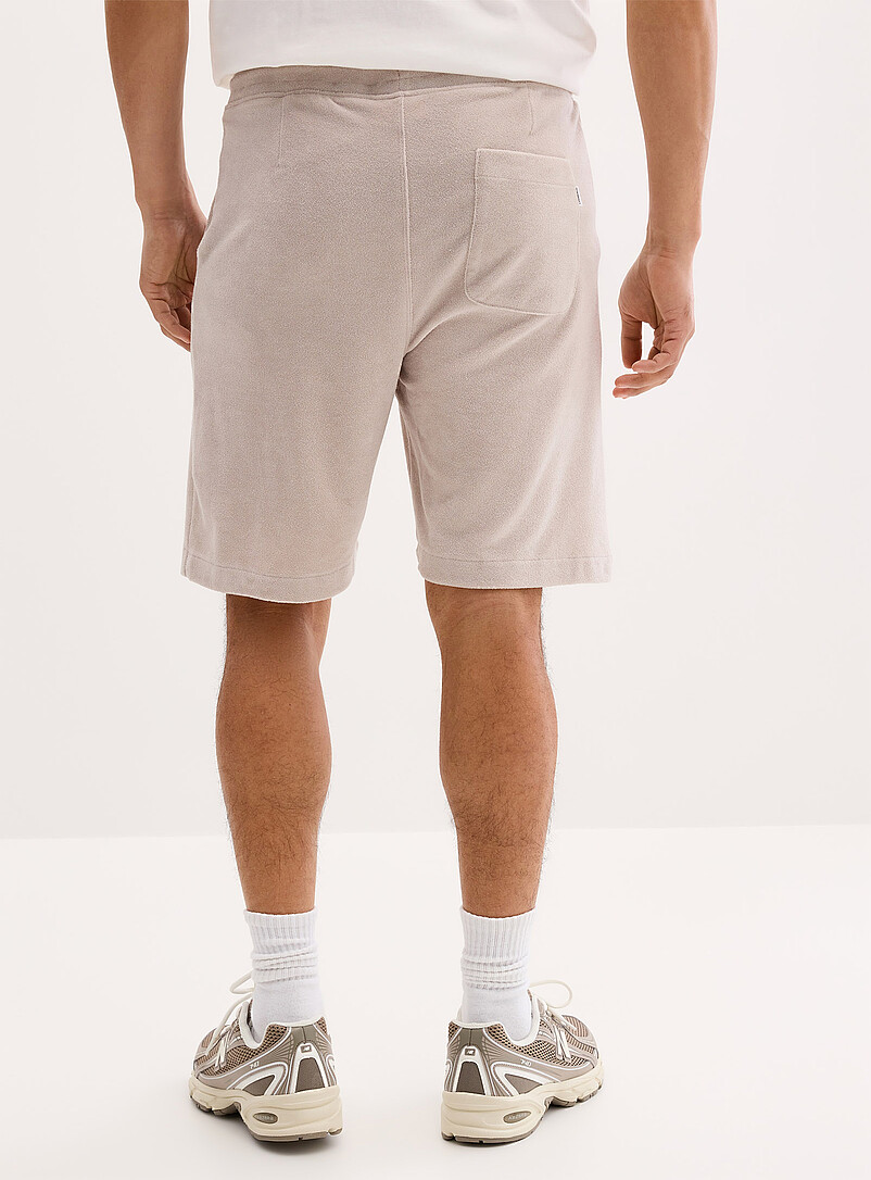Lindbergh Light Grey Terry Bermudas for men