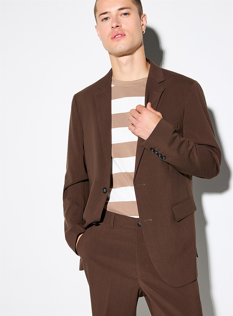 Lindbergh Green REPREVE&reg; stretch suit <b>Relaxed fit</b> for men