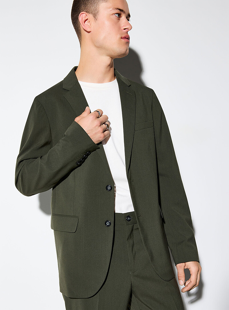 Lindbergh Green REPREVE&reg; stretch suit <b>Relaxed fit</b> for men