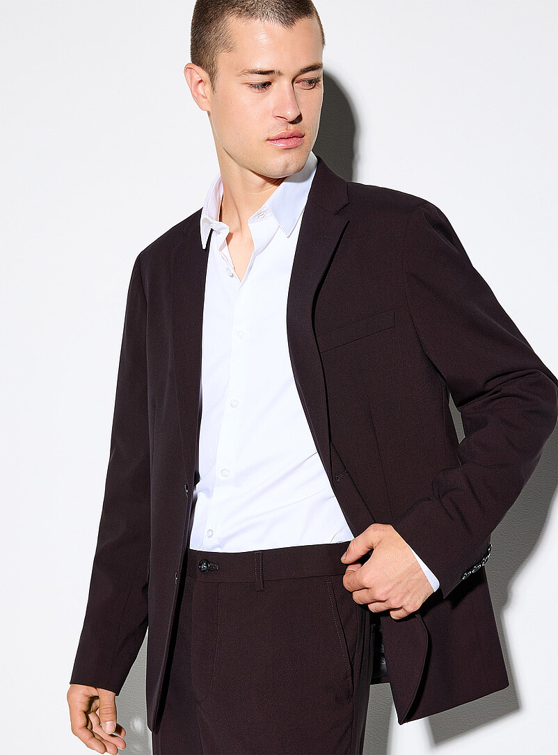 Lindbergh Green REPREVE&reg; stretch suit <b>Relaxed fit</b> for men