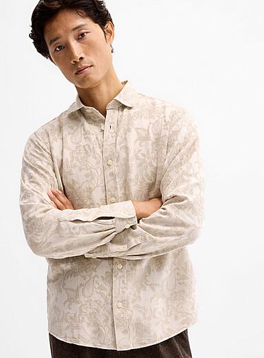 La chemise tapisserie florale <b>Coupe r&eacute;guli&egrave;re</b>