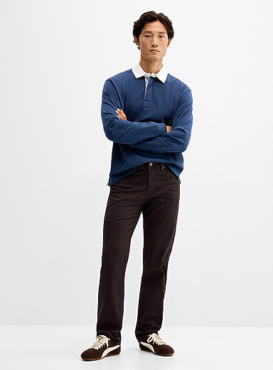 Le pantalon micromotifs Superflex <b>Coupe droite</b>