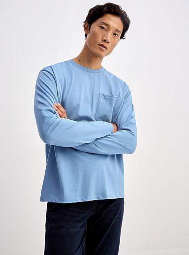 Le t-shirt raccourci manches longues  <b>Coupe surdimensionn&eacute;e</b>