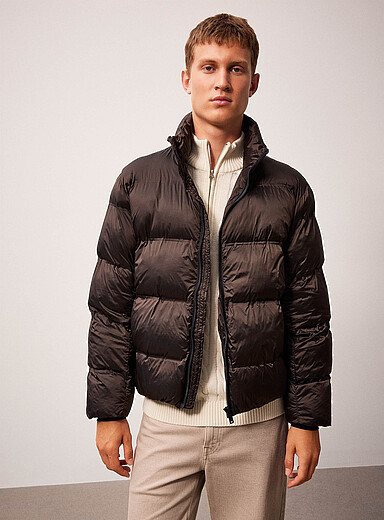 Taupe quilted jacket