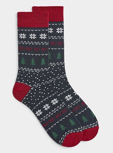 La chaussette motif No&euml;l