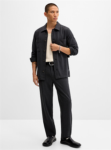 Charcoal flannel pant Relaxed fit