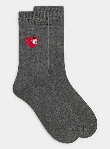 La chaussette habill&eacute;e broderie joyeuse