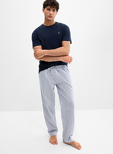 Lindbergh: L'ensemble pyjama rayures marine Bleu marine - Bleu nuit pour homme