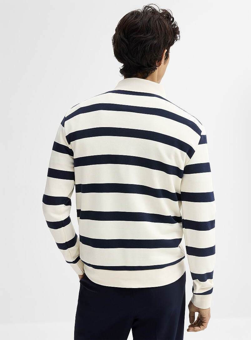 Terry lined twin-stripe polo | Lindbergh | | Simons