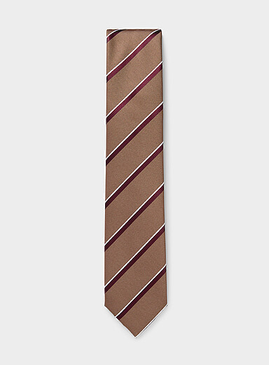 Diagonal-stripe tie
