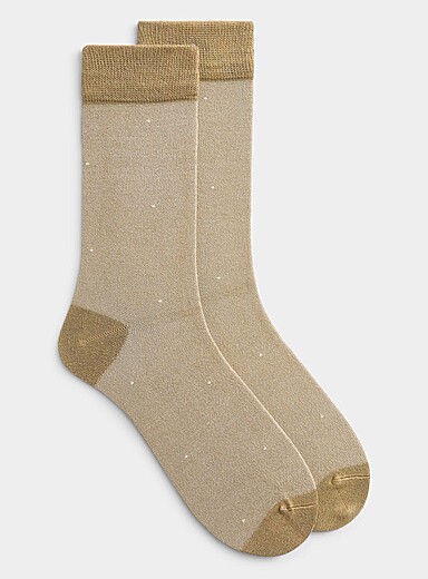 Heathered bamboo viscose dress socks