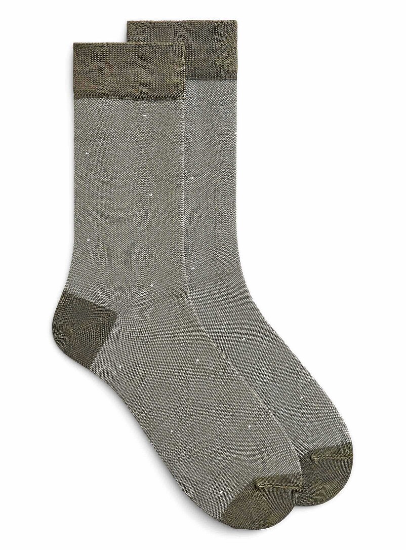Lindbergh Black Heathered bamboo viscose dress socks for men