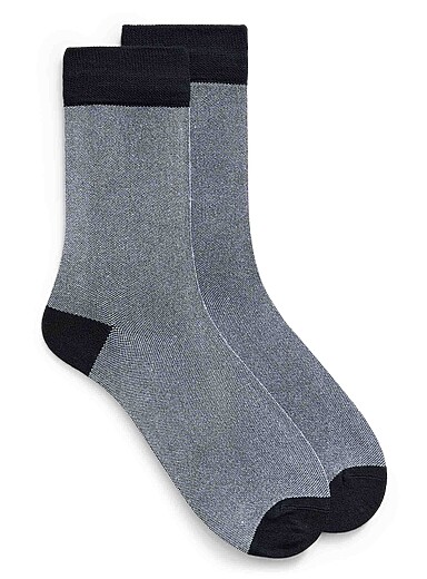 Heathered bamboo viscose dress socks