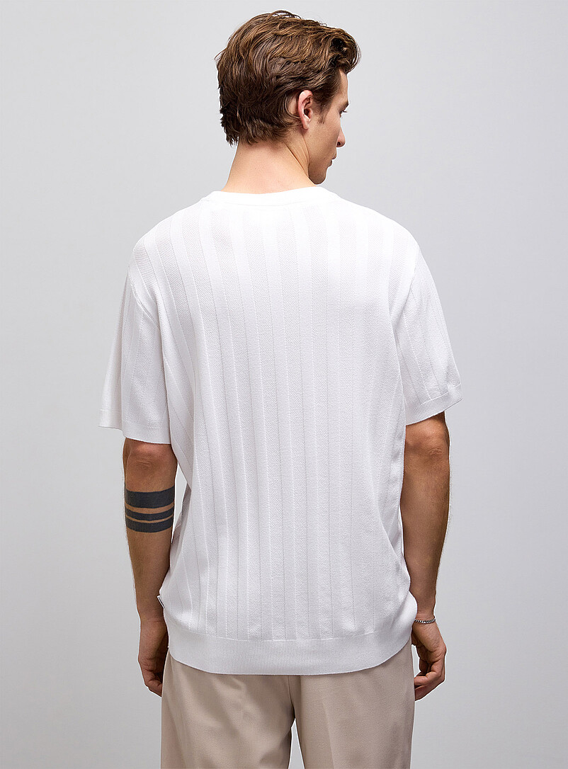 Mixed-ribbed knit sweater product image 2